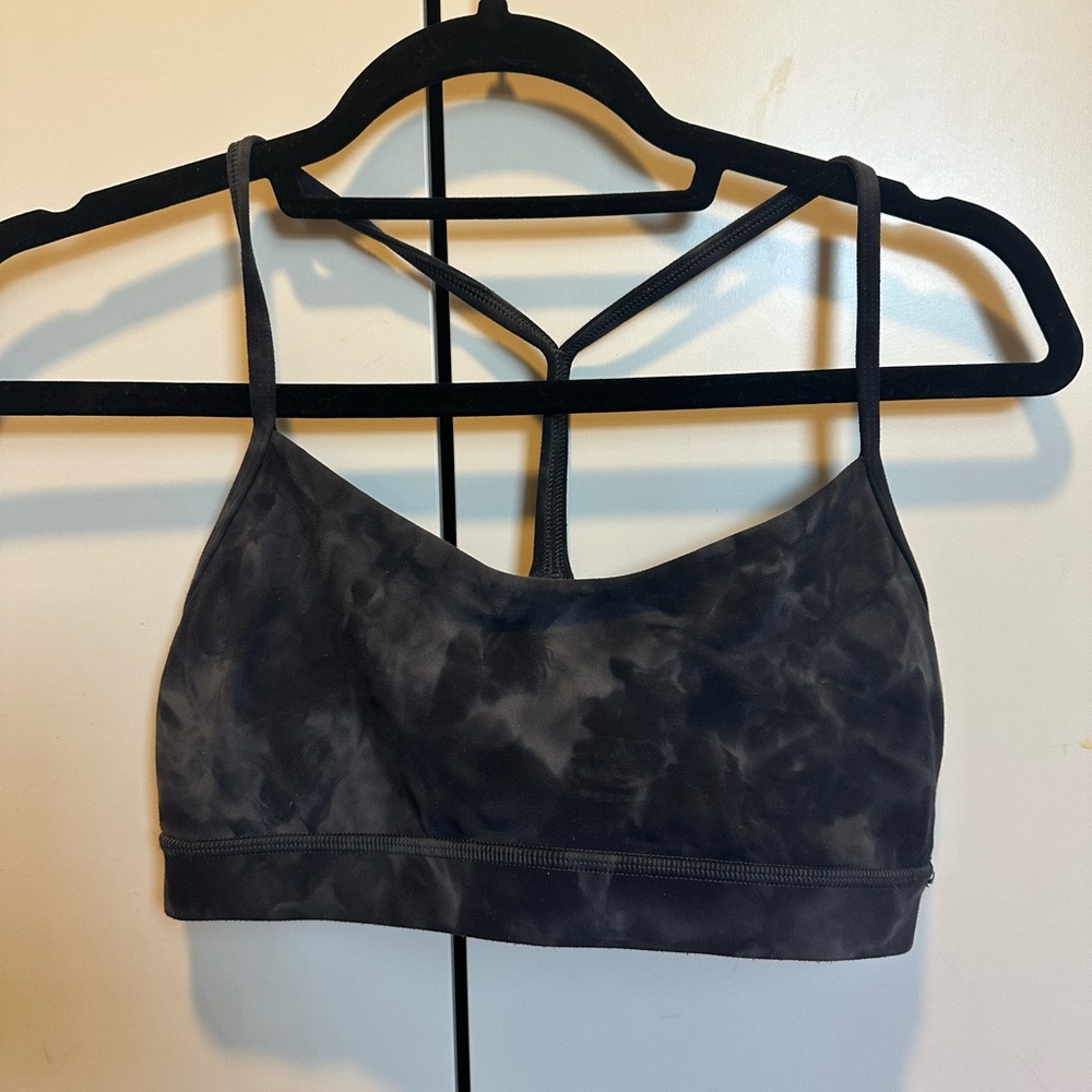 lululemon athletica Charcoal Tie-Dye Sports Bra